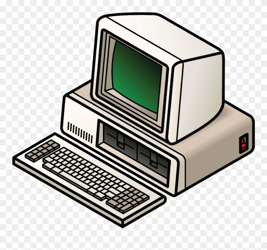 Whatever Happened To The Desktop Computer - Ibm 1987 Computer Png Clipart