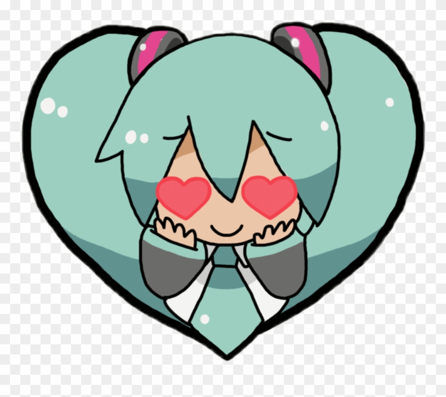 Hatsunemiku Miku Hatsune Hatsune Miku Hatsunemikukawaii - Cute Anime Stickers Png Clipart