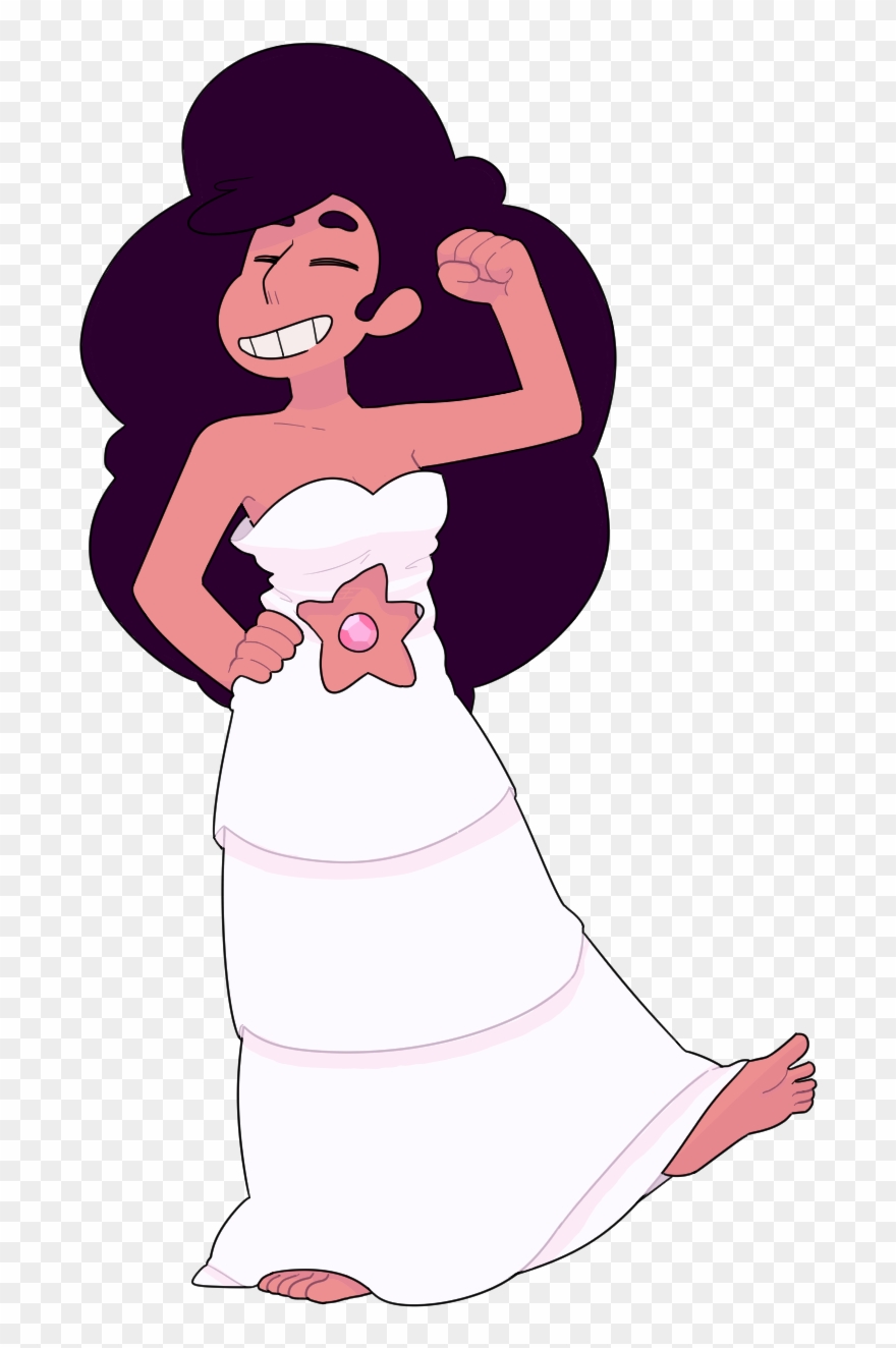Stevonnie Dress Woman Clothing Pink Man Facial Expression - Steven Universe Steven As A Girl Clipart