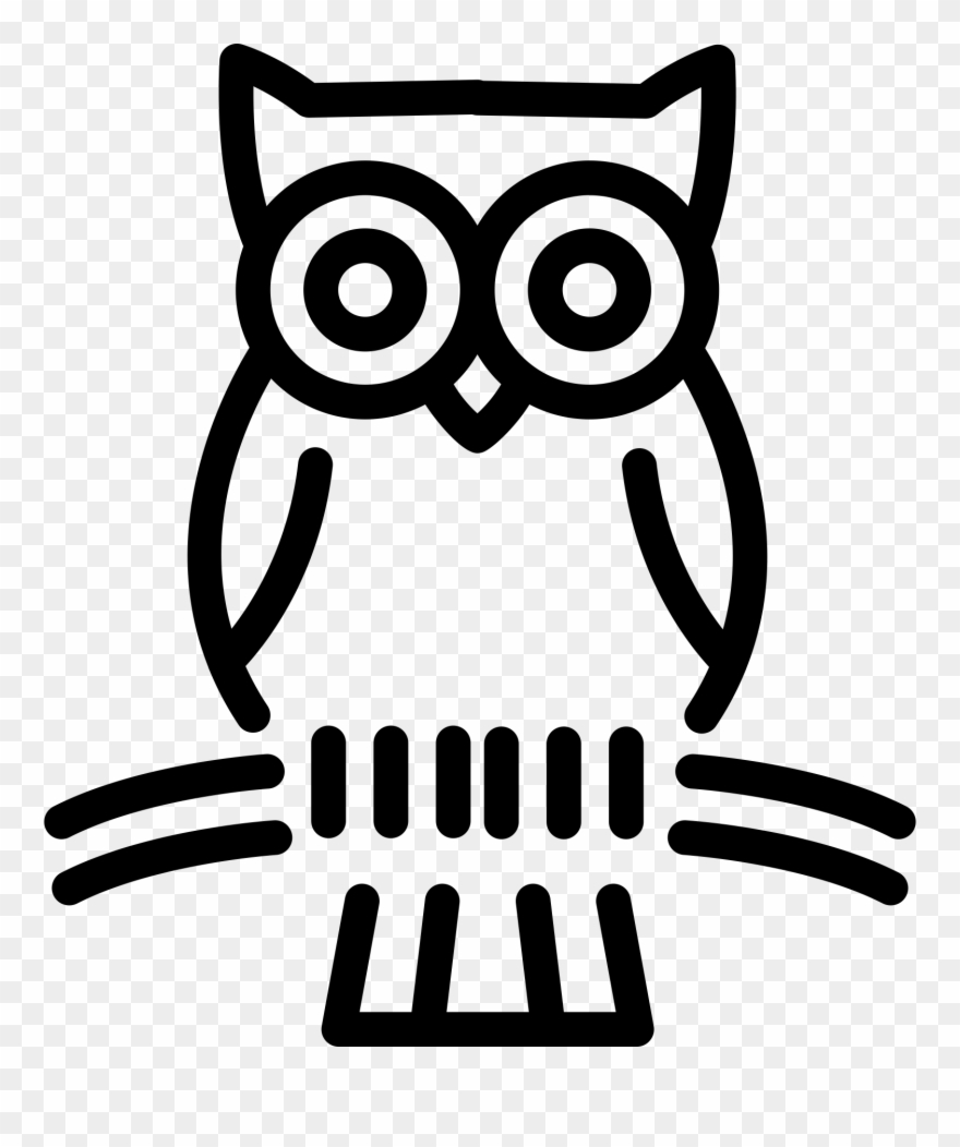 Wise Owl Rubber Stamp - Rubber Stamping Clipart