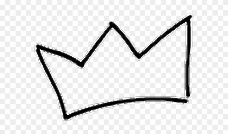 Crown Corona Sticker Tumblr Tumblrstickers - Black And White Cute Aesthetic Clipart