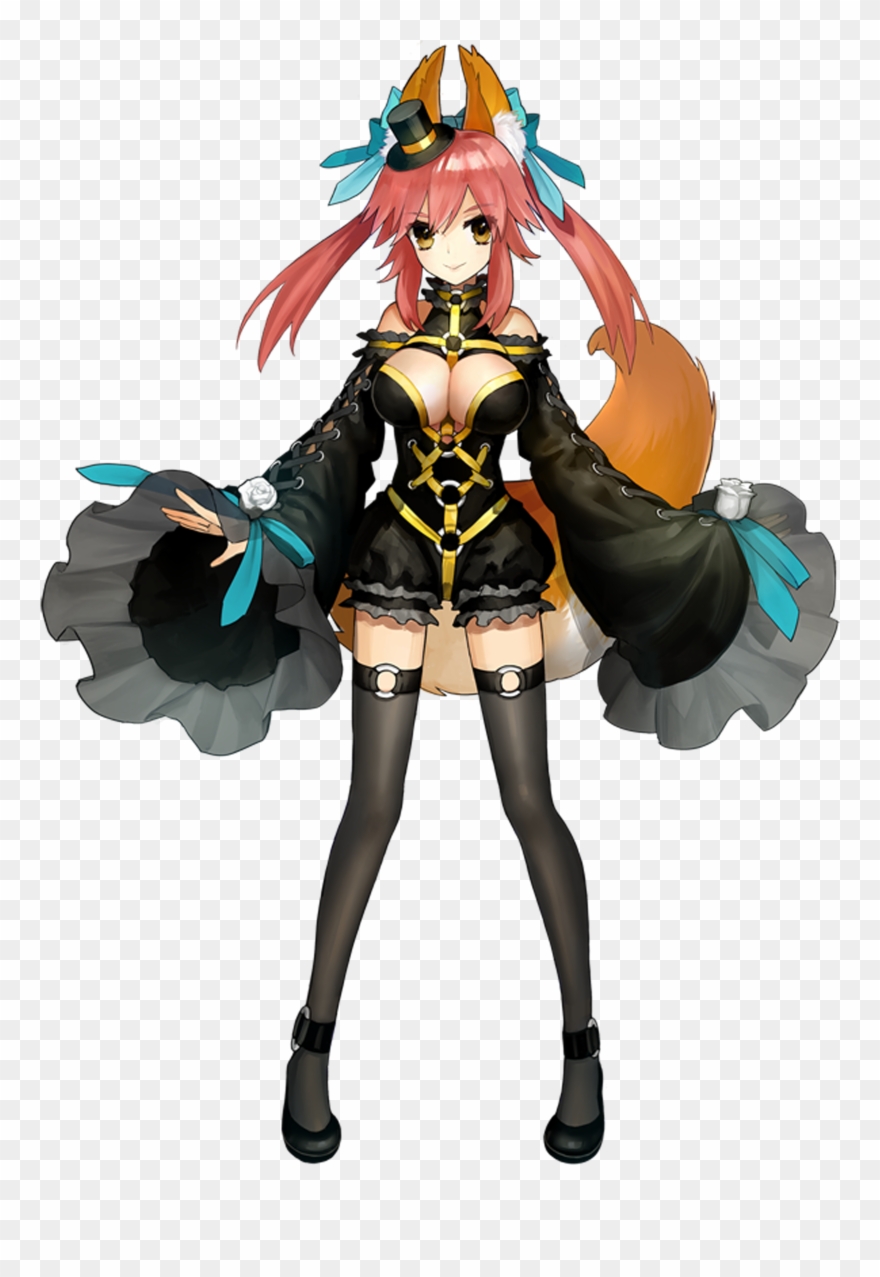 Playable Caster Fate Extra Type Moon Wiki Png Gothic - Tamamo No Mae Fate Extra Ccc Clipart