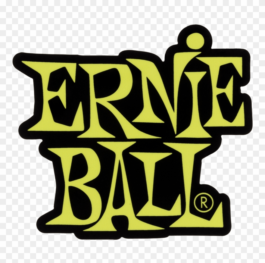 Stacked Green Ernie Ball Logo Sticker - Ernie Ball Tap Tempo Clipart