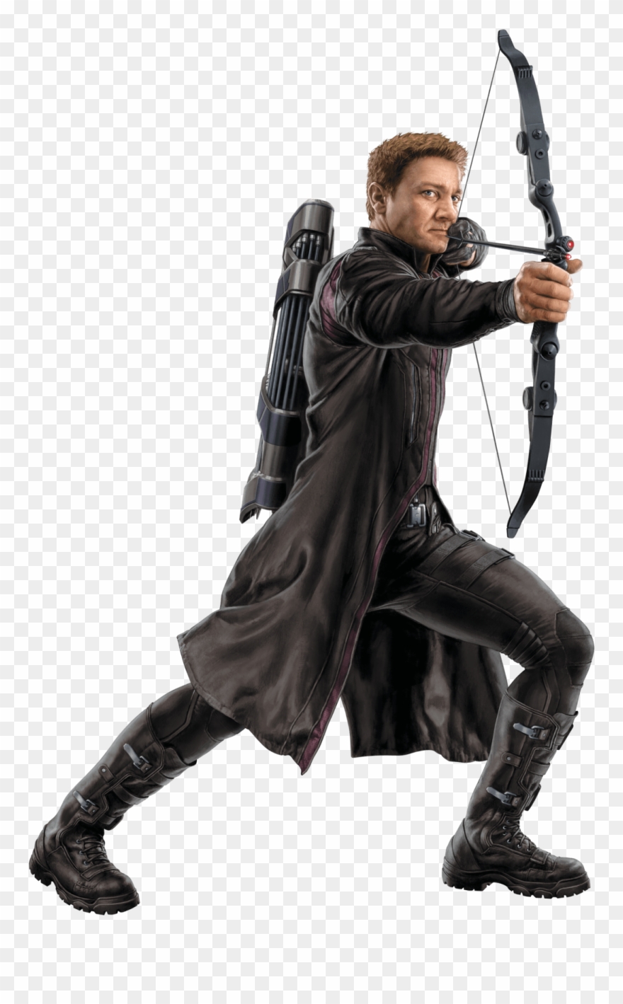 Hawkeye Front - Hawkeye Transparent Png Clipart