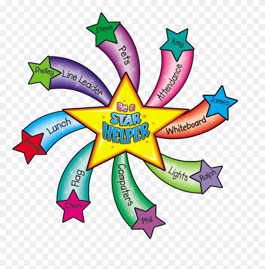 Tcr1785 Star Helper Bulletin Board Display Set Image - Chart Ideas For Classroom Clipart