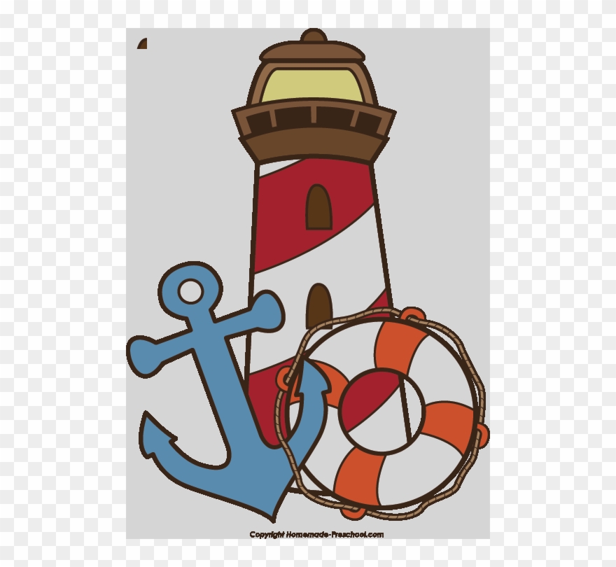 Moroccan Red Lighthouse Clip Art At Vector Clip Art - Nautical Lighthouse Clipart Png Transparent Png