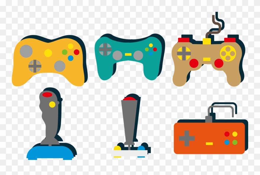 Clip Free Download Joystick Game Controller Video Color - Game Controller - Png Download