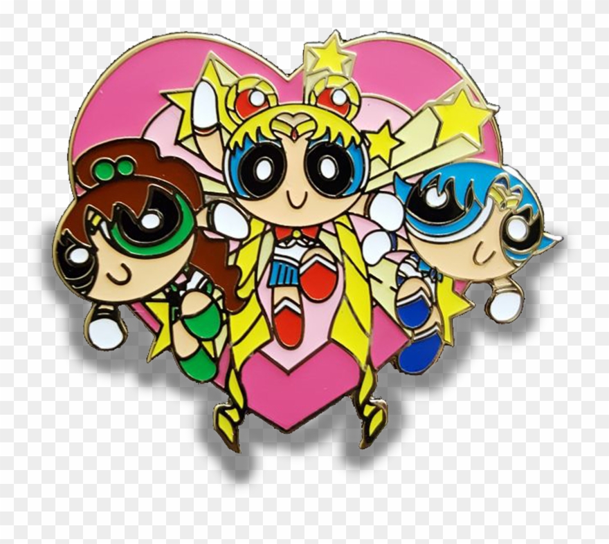 My Friend Designed A Powerpuff Girls/sailor Moon Mashup - Powerpuff Girls Sailor Moon Clipart