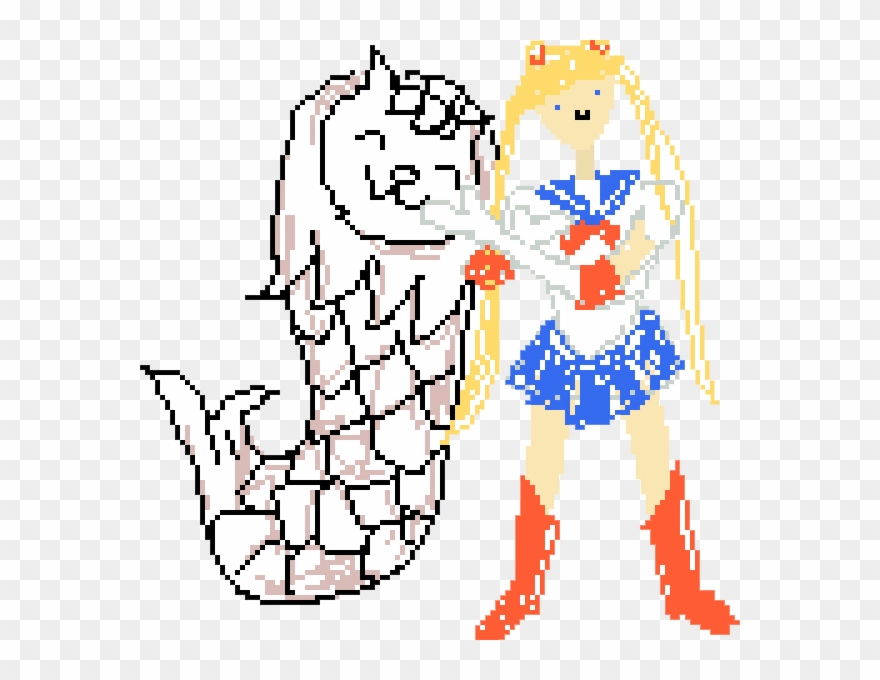 The Merlion And Sailor Moon - Merlion Park Clipart
