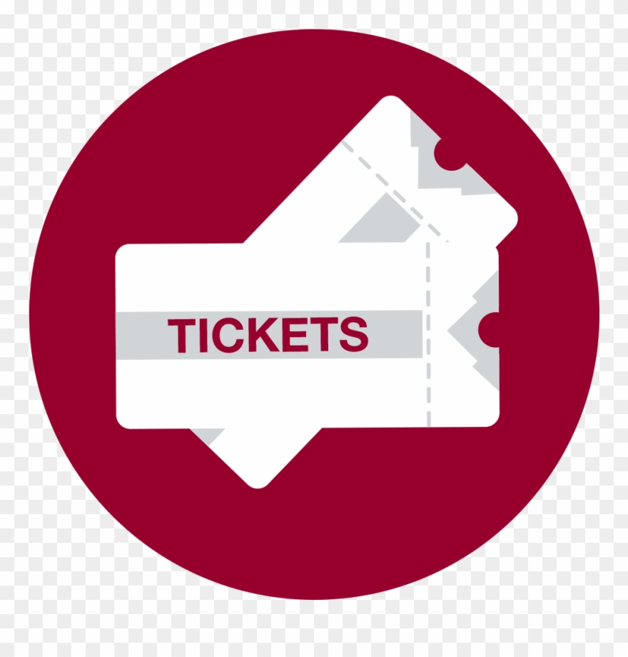 The Who, The When - Ticket Icon Circle Png Clipart