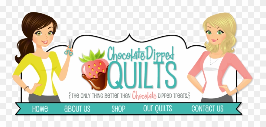 Chocolate Dipped Quilts Clipart