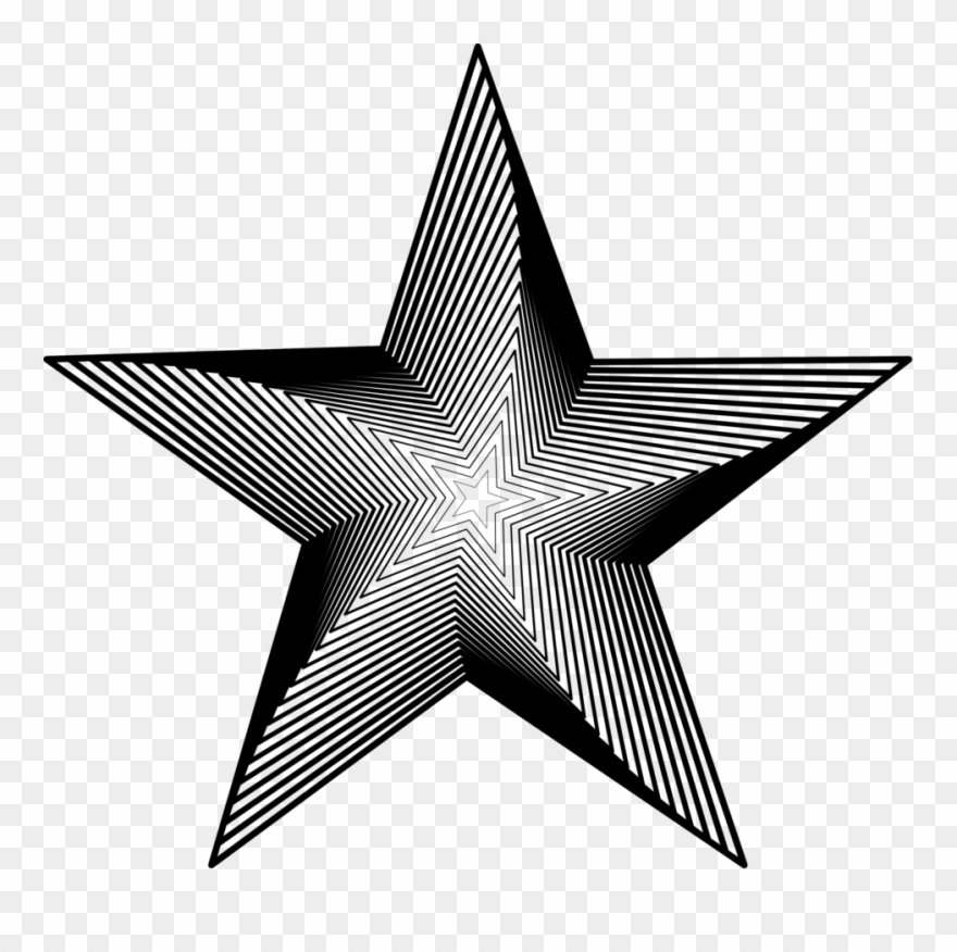 Free Star - ลาย เส้น รูป ดาว Clipart