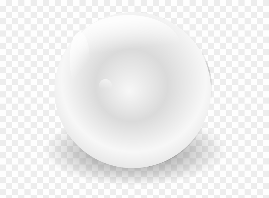 Clip Art At Clker - White Ball Transparent Png