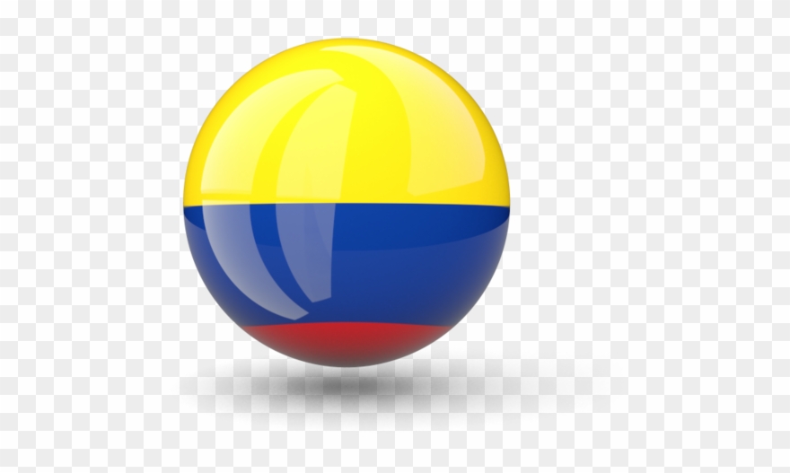 Round Pin Icon - Colombia Flag Logo Png Clipart