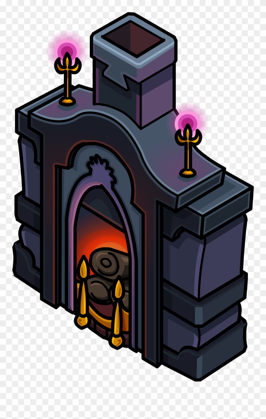 Spooky Hearth Sprite 002 - Cartoon Clipart