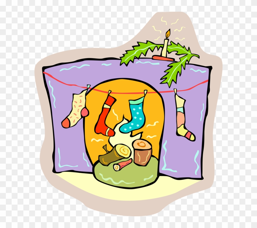 Vector Illustration Of Festive Season Christmas Stockings Clipart