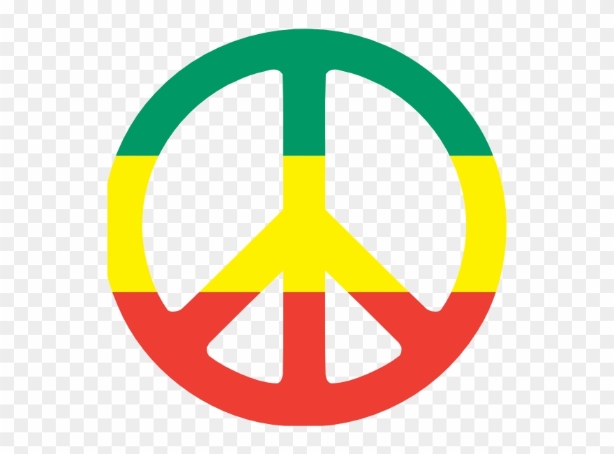 Rastas Clipart Peace Logo - Logo Reggae Png Transparent Png