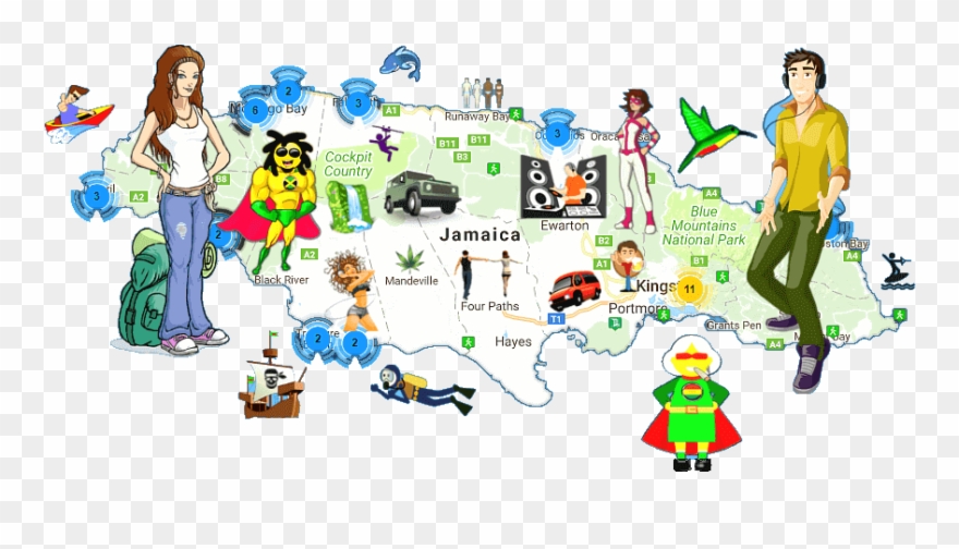 Rasta Without Borders Sans - Jamaica Clipart