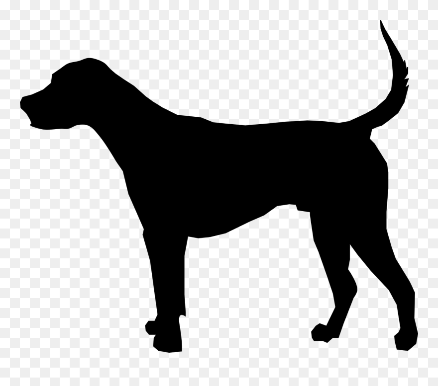 Boxer Dog Clipart 16, Buy Clip Art - American Foxhound Silhouette - Png Download