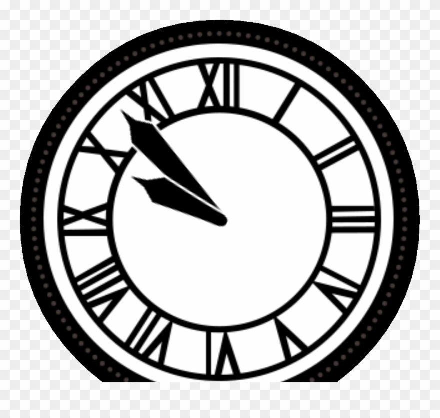 Back To The Future Clock Tower Black Clipart