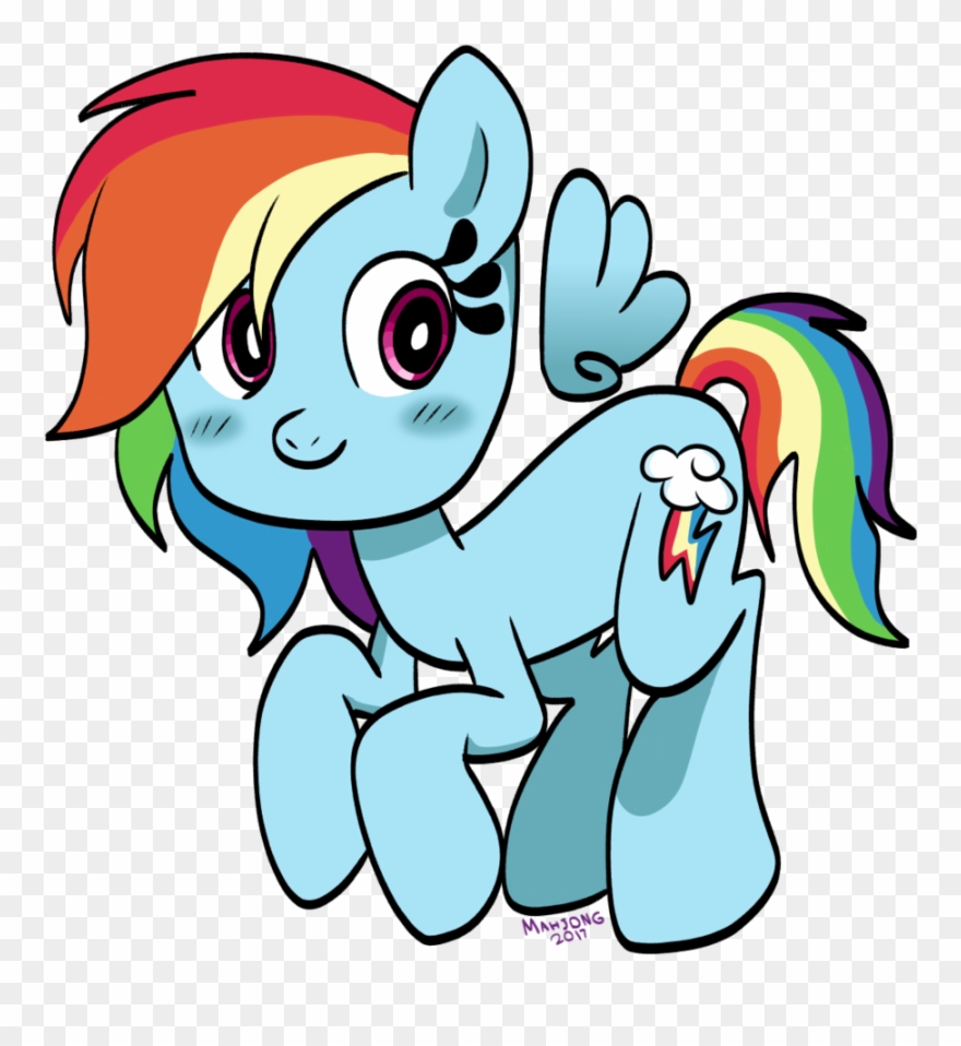 Mahjong-jongara, Rainbow Dash, Safe, Simple Background, - Cartoon Clipart