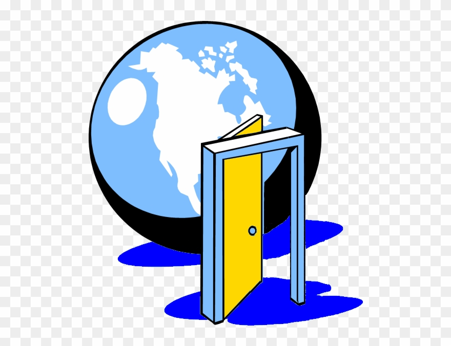 5) Improving In The Practice Of A Language Or Learning - Open Doors To The World Clipart