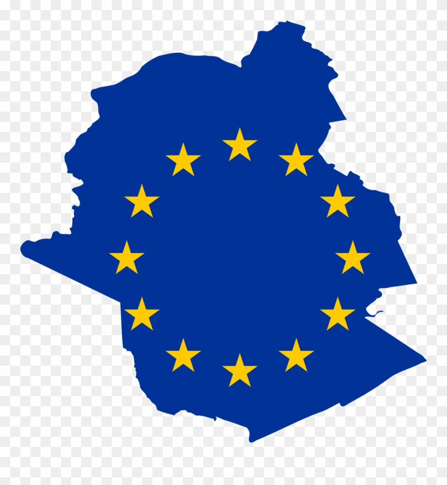 Brussels Flag Map Clipart