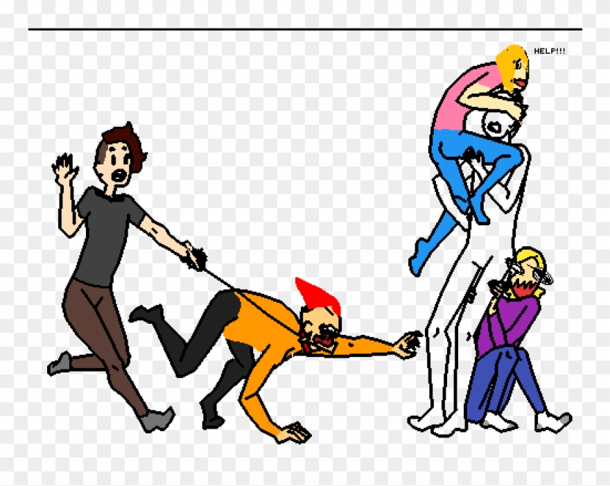 He Gonna Get Her So She Better Hide - Cartoon Clipart