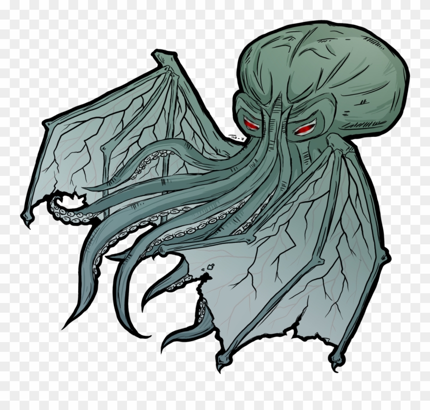 "something Something Cthulhu Something Something Some - Cthulhu Png Gif Clipart