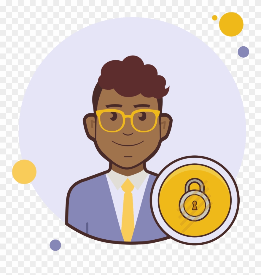 Private Account Male Icon - Man Clipart