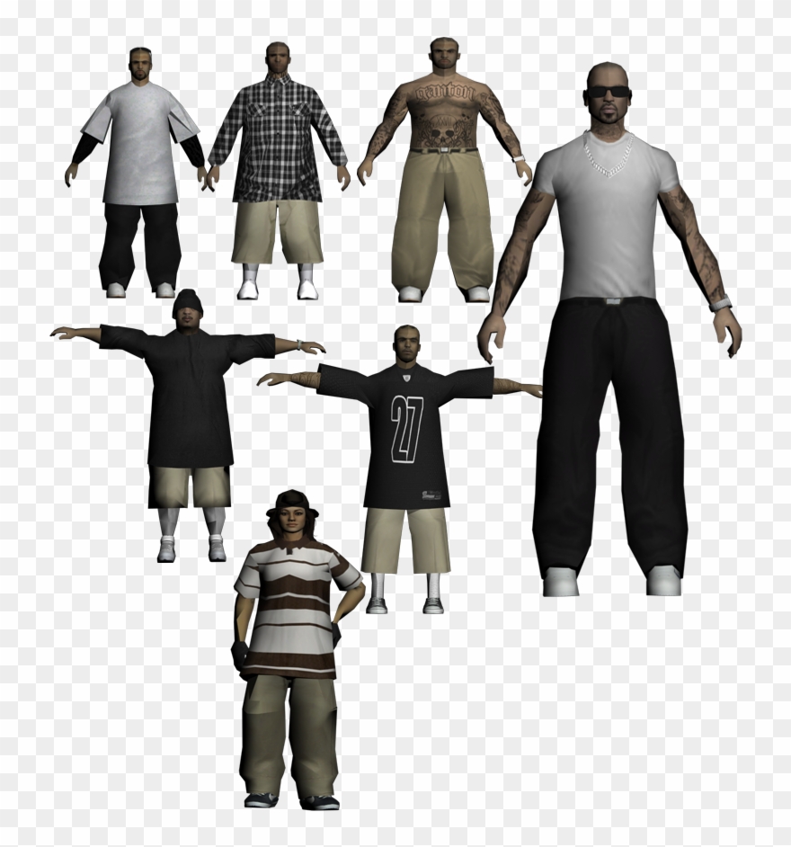 Los Santos Role Play View Topic - Gta Sa Latino Skin Pack Clipart