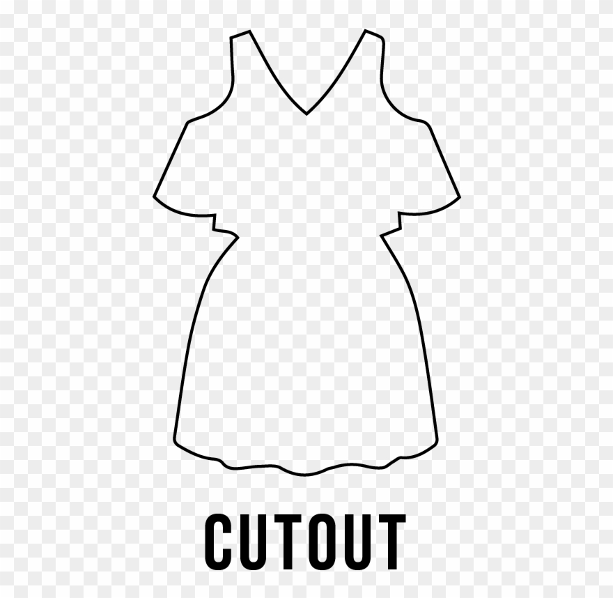 Cutout Dress, Dress Type, Women's Apparel, Uptownie - Dress Clipart