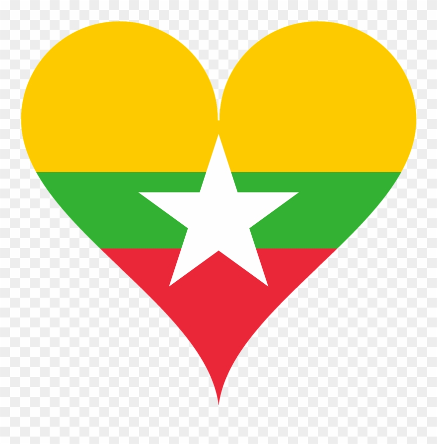 Myanmar Visa Application - Myanmar Flag Clipart