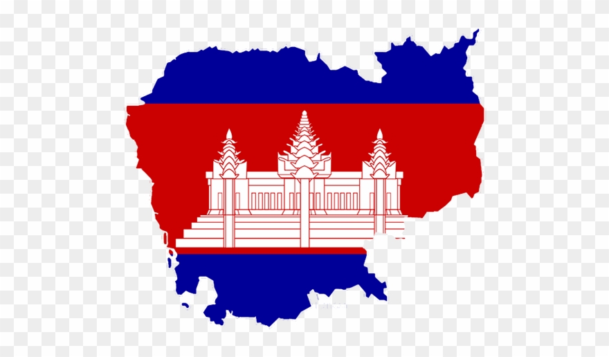Get Vietnam Visa In Cambodia - Cambodian Flag Clipart