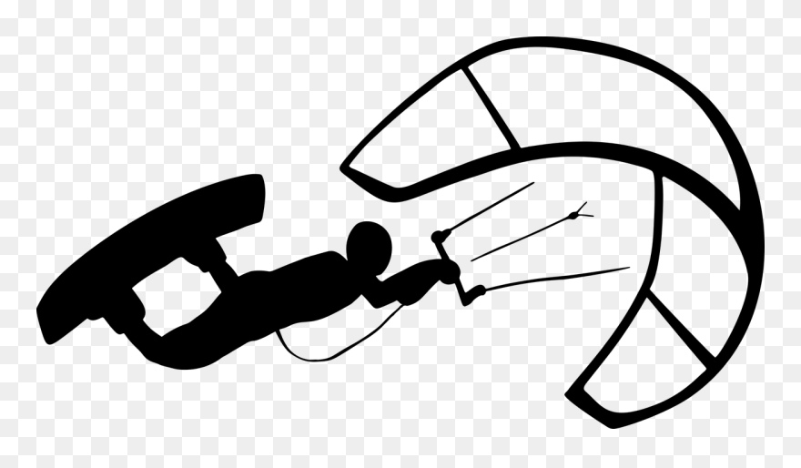 Skeleton Hand Cliparts 23, Buy Clip Art - Silhouette Windsurfer - Png Download