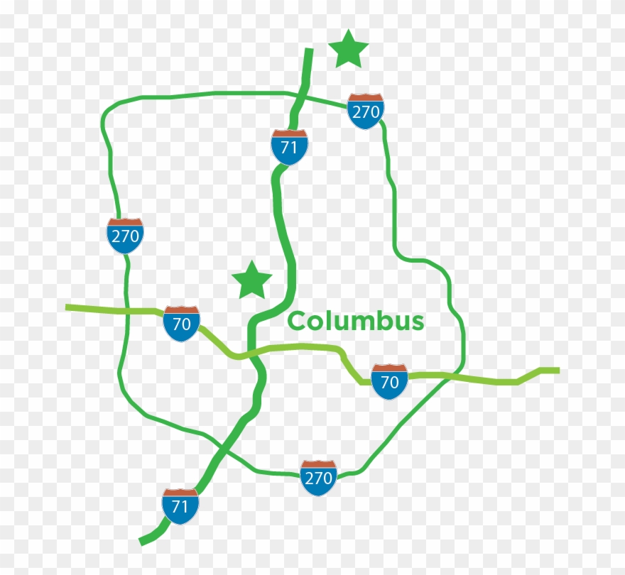 We Proudly Serve - Map Clipart