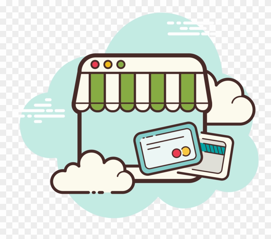Customer Vector Online Shopping - Online Shop Icon Png Clipart