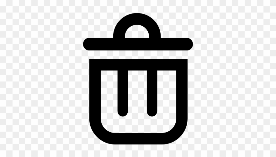 Trash Can Rubber Stamp - Php Pdo Tutorial Clipart