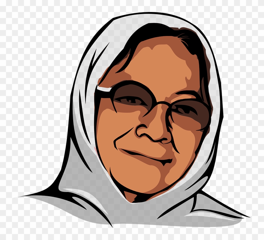 Cartoon Nurse Cliparts 29, Buy Clip Art - Başörtülü Yaşlı Kadın Çizimi - Png Download