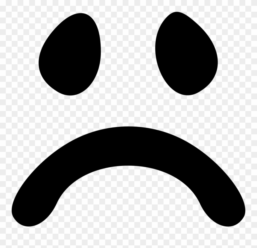 Smiley Frown Svg Png Icon Free Download 429882 Onlinewebfonts - Transparent Picture Of Frown Clipart