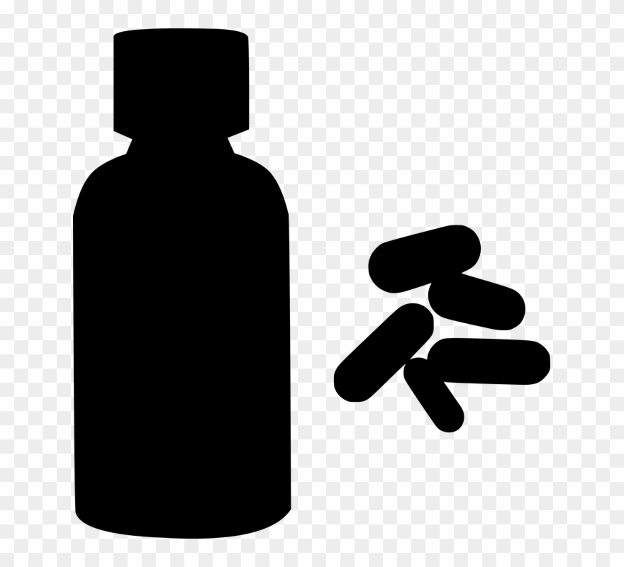 Bottle Silhouette 4, Buy Clip Art - Medicine Silhouette Png Transparent Png