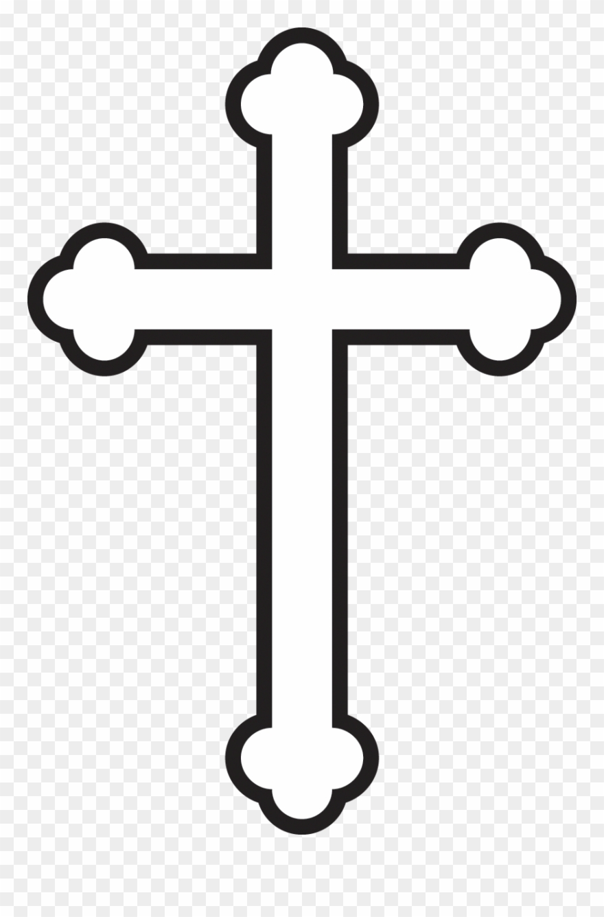 Crosses Images Clipart - Praying Hands With Cross Drawings - Png Download