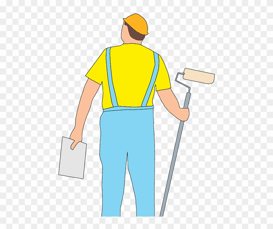 Handyman Cartoon 10, Buy Clip Art - Painting - Png Download