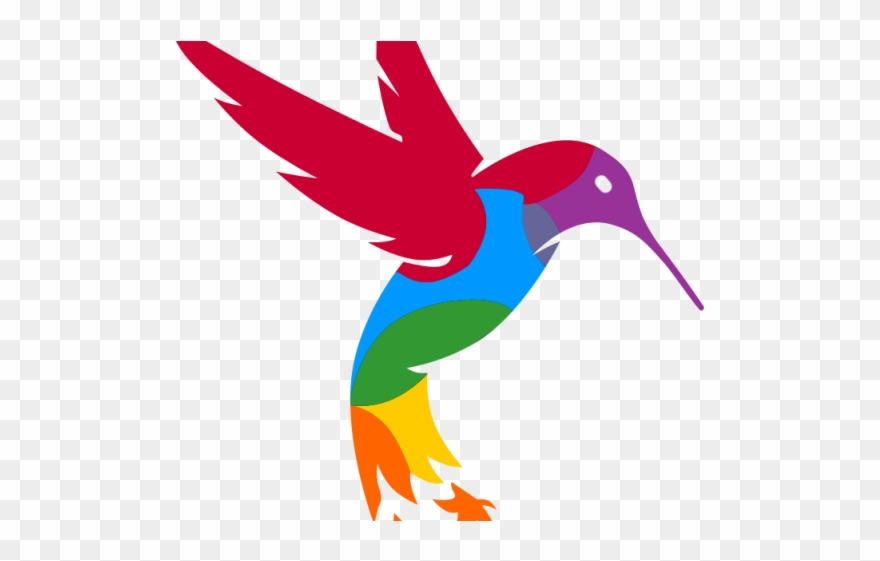 Hummingbird Clipart Colorful Hummingbird - A-data Adata Microsd Reader Usb 2.0 - Png Download