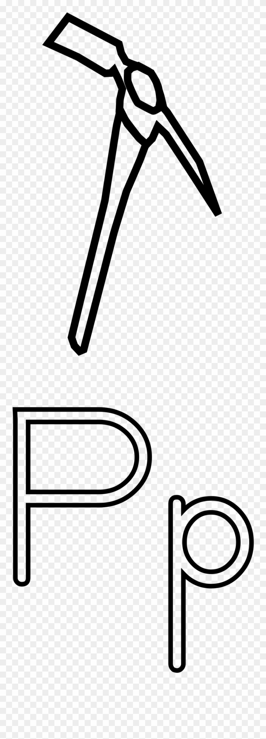 صور تلوين فأس Clipart