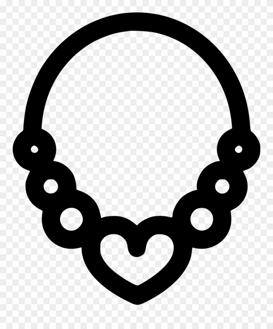 Necklace Svg Onesie Vector Royalty Free Stock - Icon Clipart