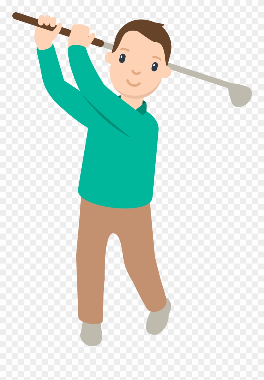 Baseball Bat Cartoon 29, Buy Clip Art - Golfer Emoji - Png Download