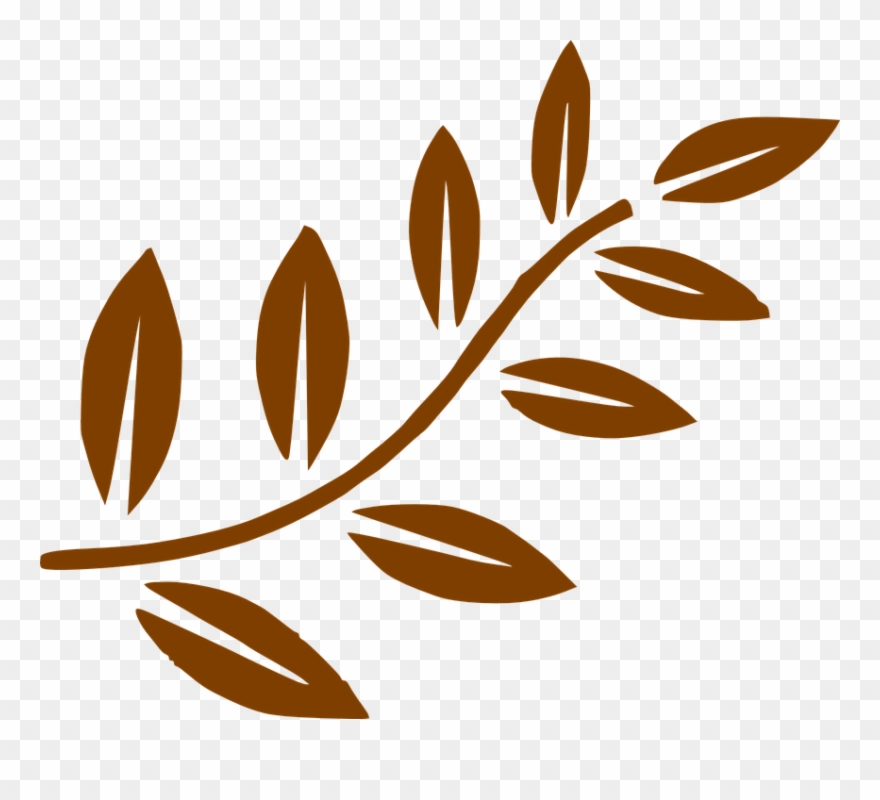 Similar Images For Fall Decoration Cliparts - Branch With Leaves Clipart - Png Download
