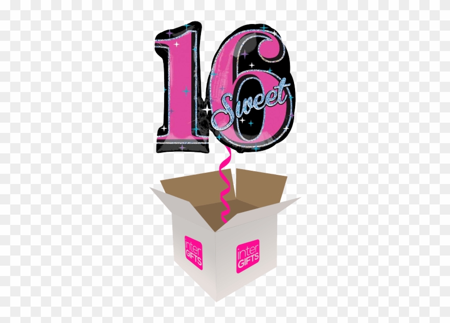 26″ Sweet 16 Supershape - Balloons 11th Birthday Png Clipart