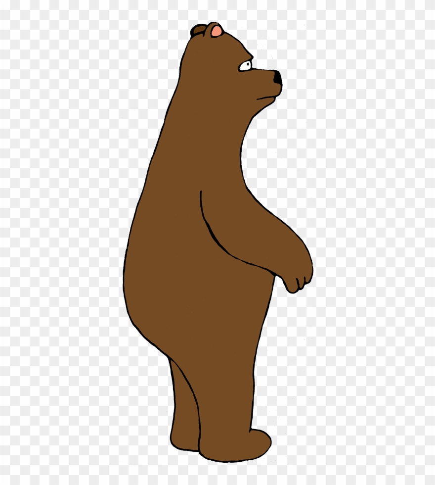 Clip Art Bear Standing - Png Download